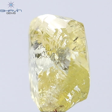 0.41 CT Rough Shape Natural Diamond Yellow Color VS1 Clarity (4.80 MM)