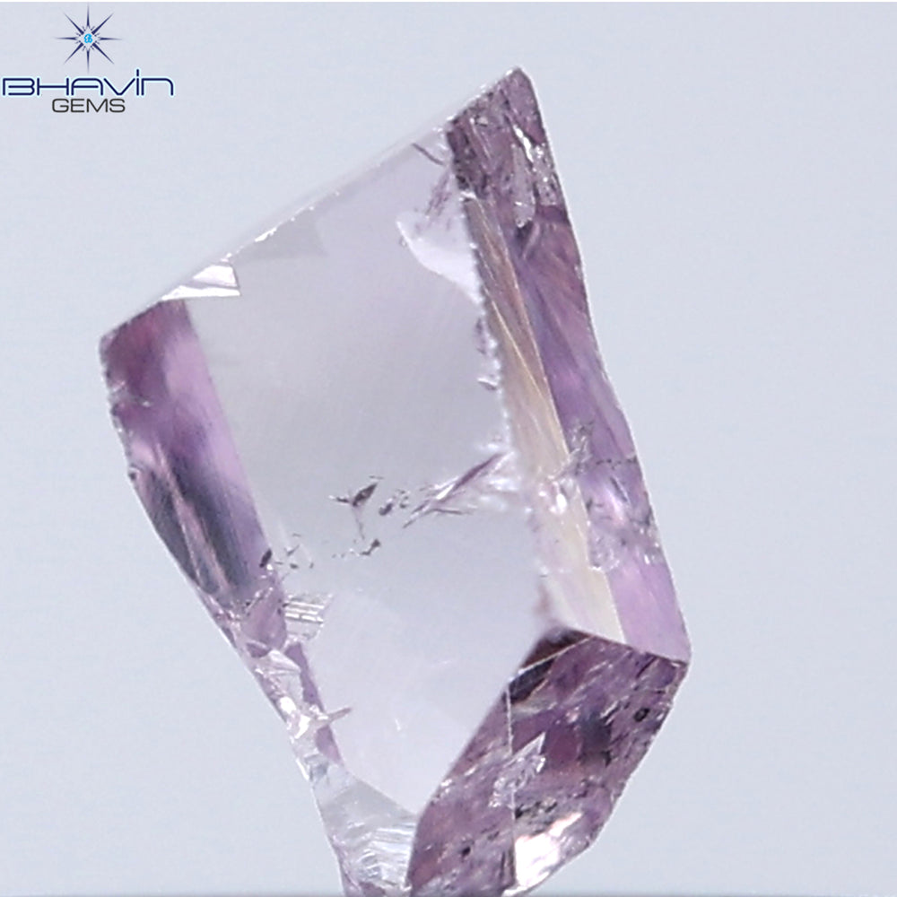 0.19 CT Rough Shape Natural Diamond Pink Color SI1 Clarity (4.35 MM)