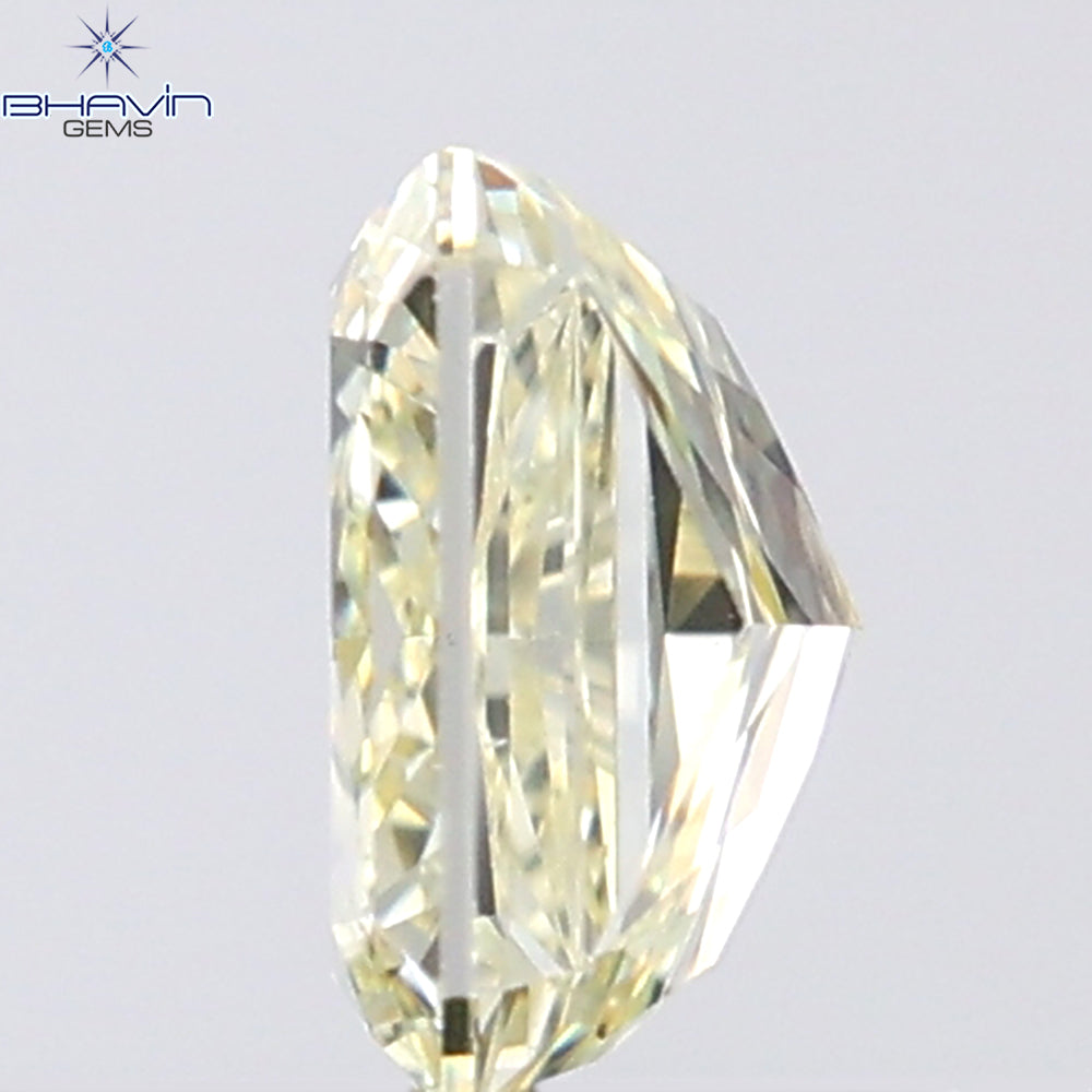 0.70 CT Radiant Shape Natural Diamond Yellow Color VVS1 Clarity (5.40 MM)