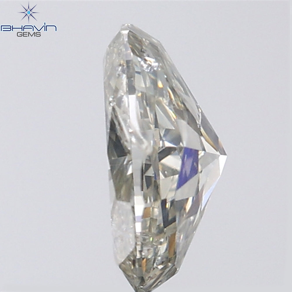 1.06 CT Oval Shape Natural Diamond Grey Color I1 Clarity (7.49 MM)