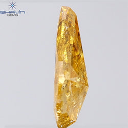 0.83 CT Pear Shape Natural Diamond Orange Color I3 Clarity (8.91 MM)