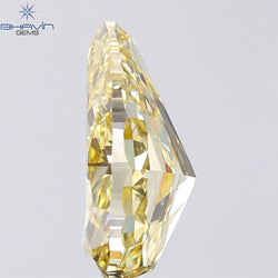 1.10 CT Pear Shape Natural Diamond Orange Color SI2 Clarity (7.79 MM)
