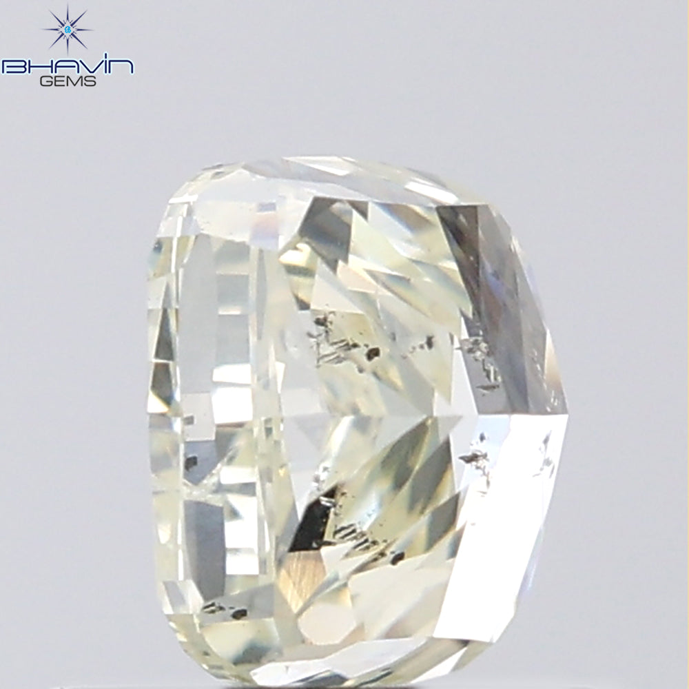 1.01 CT Cushion Shape Natural Diamond Yellow Color I1 Clarity (5.66 MM)