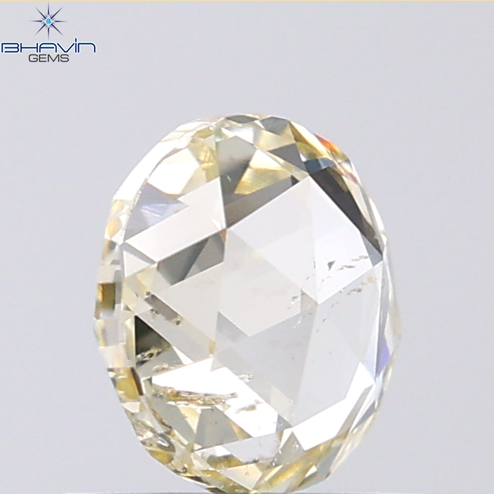 0.18 CT ラウンド ローズ カット シェイプ 天然ダイヤモンド ピンク色 I2 クラリティ (3.86 MM)