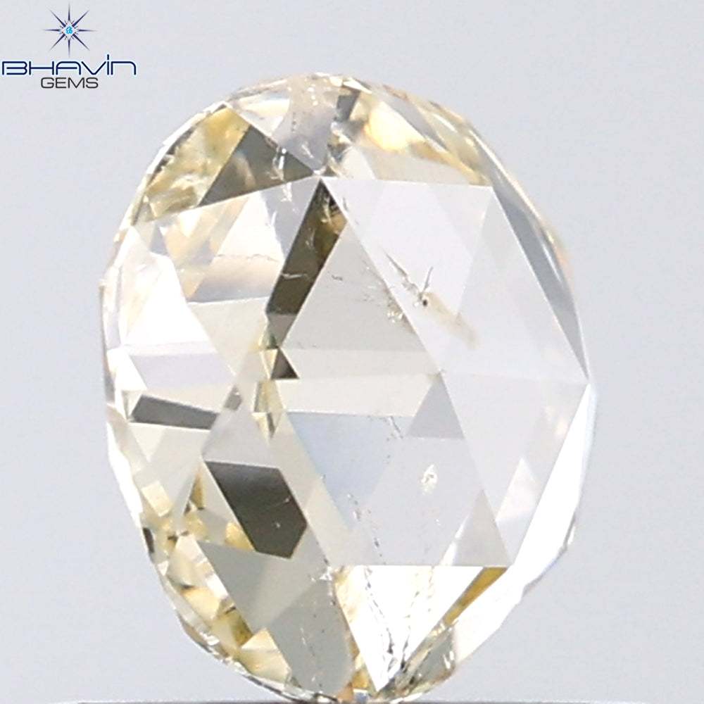 0.66 CT Round Rose Cut Natural Diamond White Color SI2 Clarity (6.17 MM)