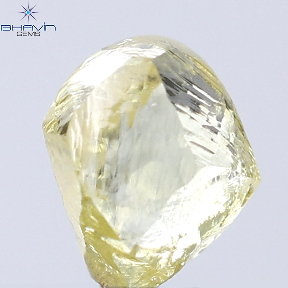 0.41 CT Rough Shape Natural Diamond Yellow Color VS1 Clarity (4.80 MM)