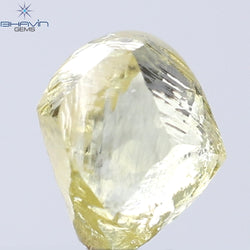 0.41 CT Rough Shape Natural Diamond Yellow Color VS1 Clarity (4.80 MM)
