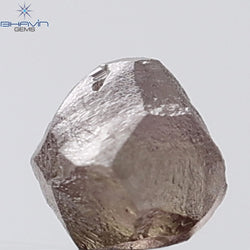1.10 CT Rough Diamond Enhanced Brown Pink Color VS Clarity (4.65 MM)