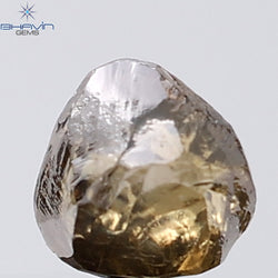 1.30 CT Rough Shape Natural Diamond Brown Color VS Clarity (5.19 MM)