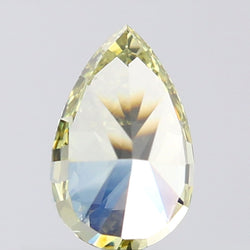 0.83 CT Pear Shape Natural Diamond Green (Chameleon) Color SI1 Clarity (7.34 MM)