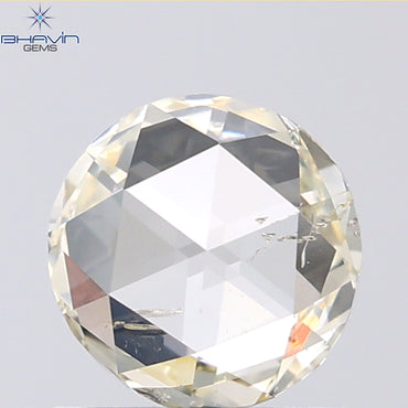 0.73 CT Round Rose Cut Natural Diamond White Color SI2 Clarity (5.96 MM)