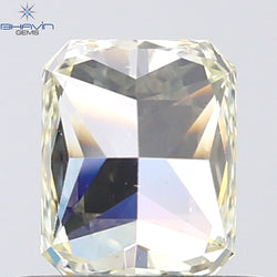 0.70 CT Radiant Shape Natural Diamond Yellow Color VVS1 Clarity (5.40 MM)