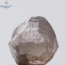 1.10 CT Rough Diamond Enhanced Brown Pink Color VS Clarity (4.65 MM)