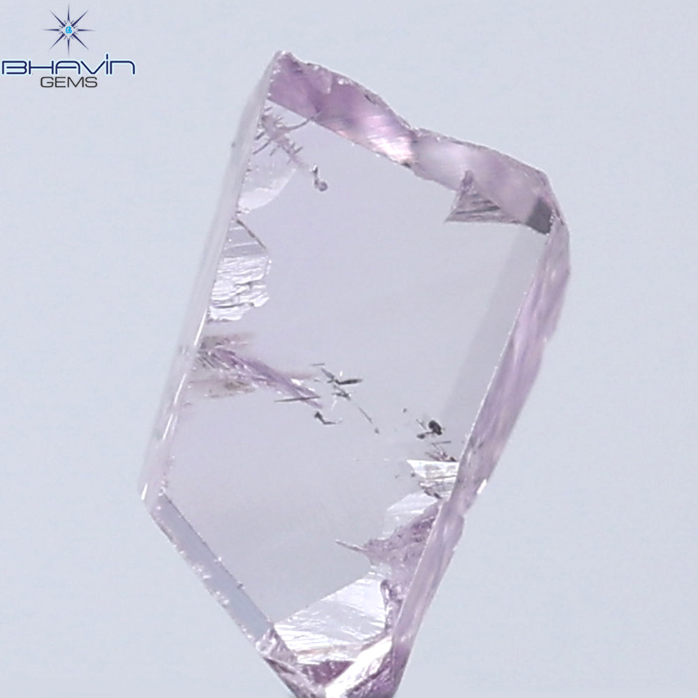 0.19 CT Rough Shape Natural Diamond Pink Color SI1 Clarity (4.35 MM)