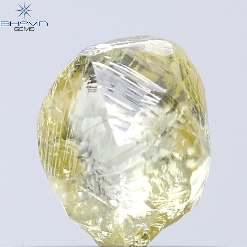 0.41 CT Rough Shape Natural Diamond Yellow Color VS1 Clarity (4.80 MM)