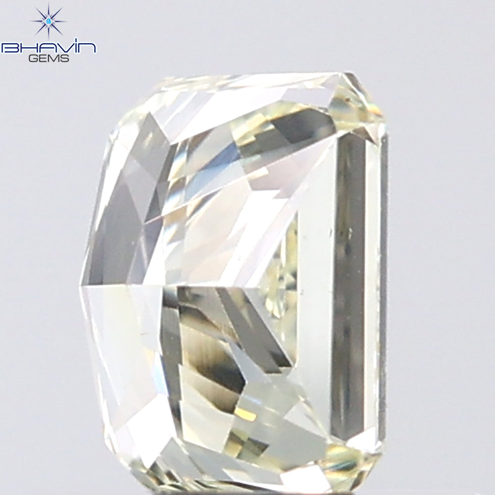 0.70 CT Radiant Shape Natural Diamond Yellow Color VVS1 Clarity (5.40 MM)