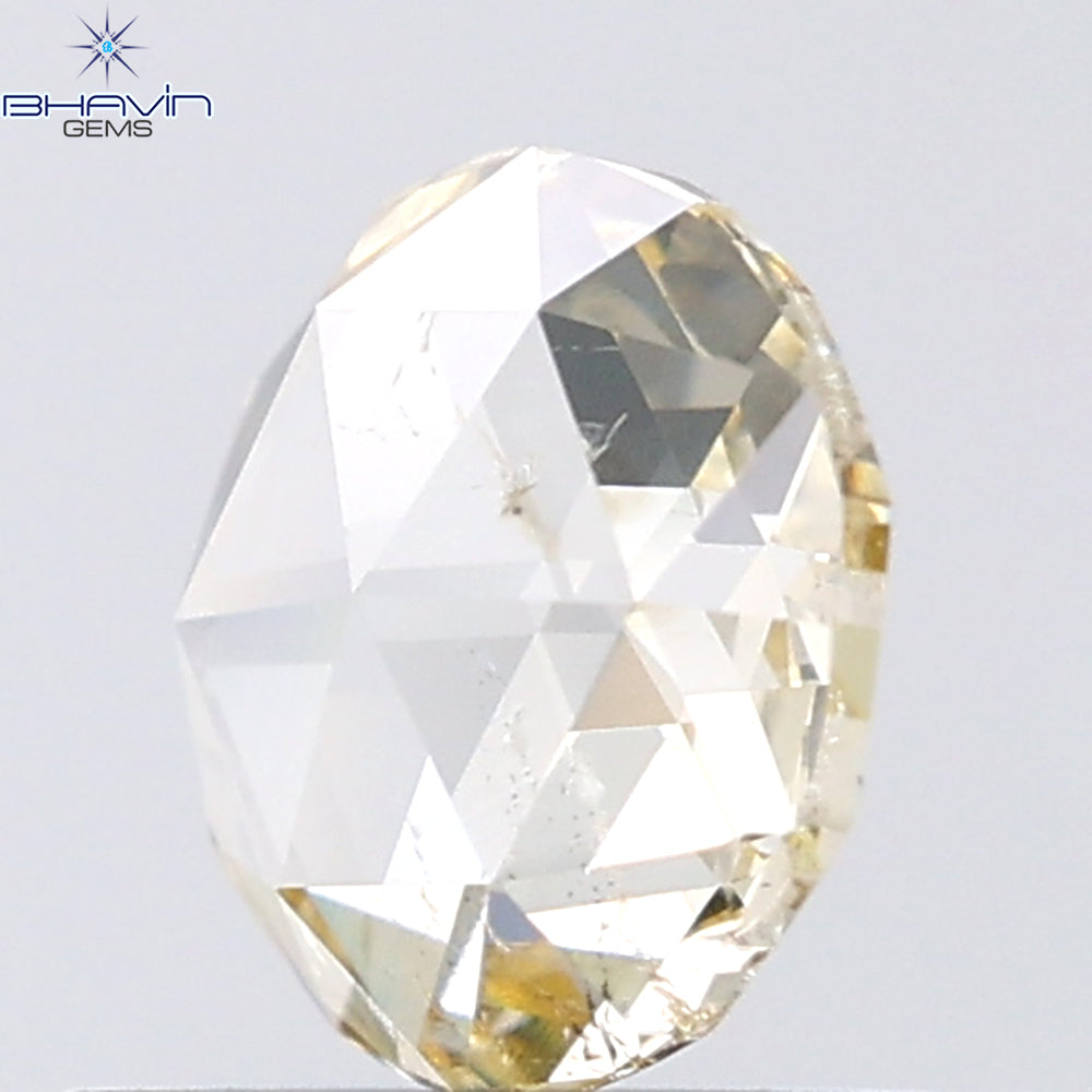 0.66 CT Round Rose Cut Natural Diamond White Color SI2 Clarity (6.17 MM)