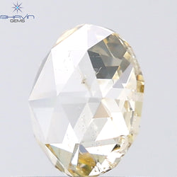 0.66 CT Round Rose Cut Natural Diamond White Color SI2 Clarity (6.17 MM)