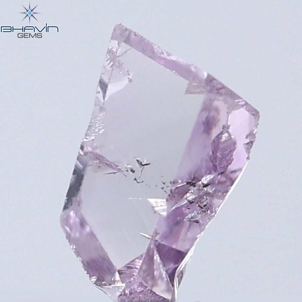 0.19 CT Rough Shape Natural Diamond Pink Color SI1 Clarity (4.35 MM)