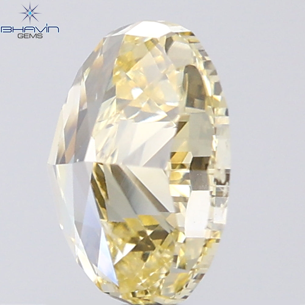 1.01 CT Oval Shape Natural Diamond Orange Color VS2 Clarity (7.11 MM)