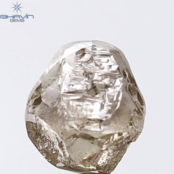 0.90 CT ラフ シェイプ ナチュラル ダイヤモンド ホワイト カラー VS1 クラリティ (5.95 MM)