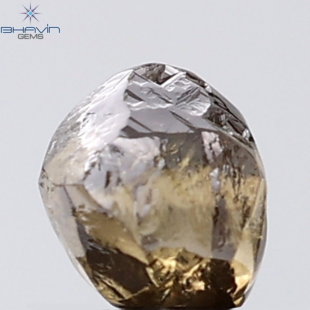 1.30 CT Rough Shape Natural Diamond Brown Color VS Clarity (5.19 MM)
