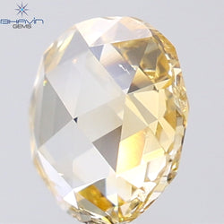 0.93 CT Round Rose Cut Natural Diamond Orange Color SI2 Clarity (6.43 MM)