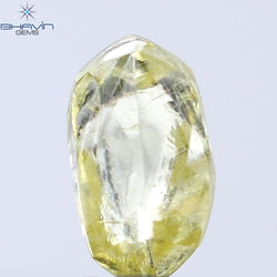 0.35 CT Rough Shape Natural Diamond Yellow Color VS1 Clarity (4.98 MM)
