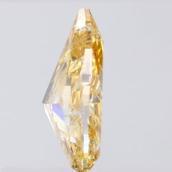 0.72 CT Pear Shape Natural Diamond Orange Color SI2 Clarity (7.54 MM)