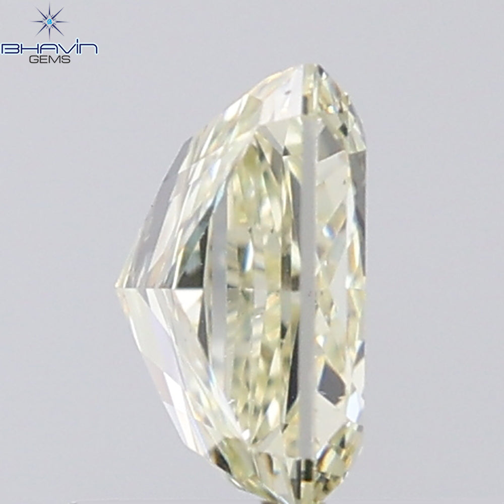 0.70 CT Radiant Shape Natural Diamond Yellow Color VVS1 Clarity (5.40 MM)
