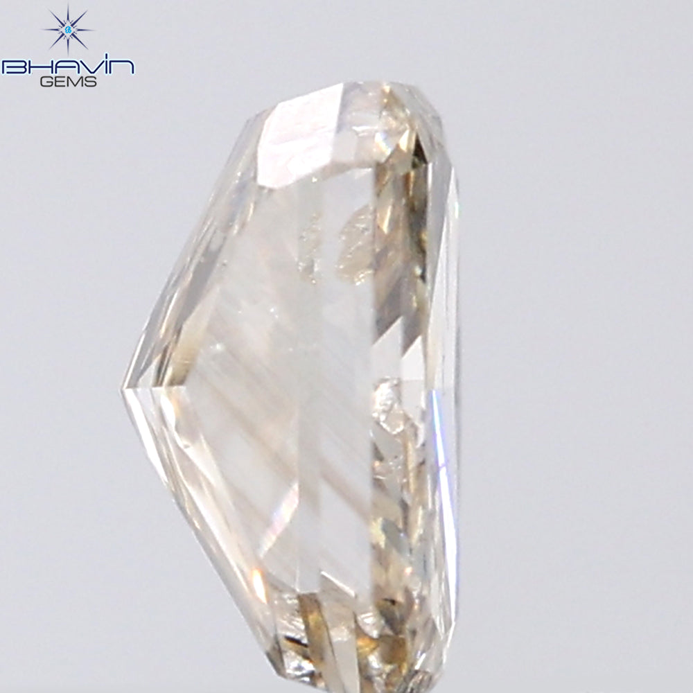 1.04 CT Radiant Shape Natural Diamond Brown Color I1 Clarity (6.39 MM)