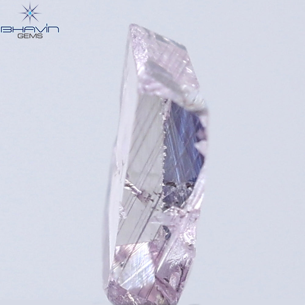 0.19 CT Rough Shape Natural Diamond Pink Color SI1 Clarity (4.35 MM)