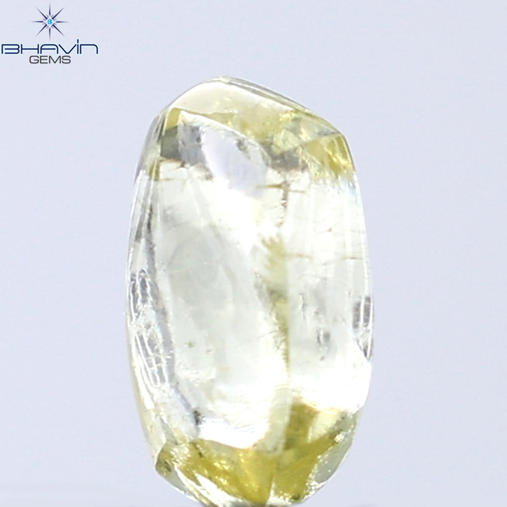 0.35 CT Rough Shape Natural Diamond Yellow Color VS1 Clarity (4.98 MM)