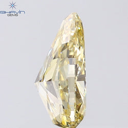 1.10 CT Pear Shape Natural Diamond Orange Color SI2 Clarity (7.79 MM)