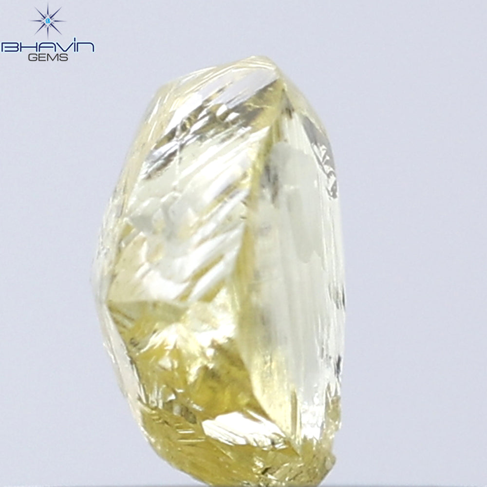 0.41 CT Rough Shape Natural Diamond Yellow Color VS1 Clarity (4.80 MM)