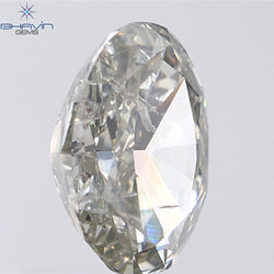 1.06 CT Oval Shape Natural Diamond Grey Color I1 Clarity (7.49 MM)