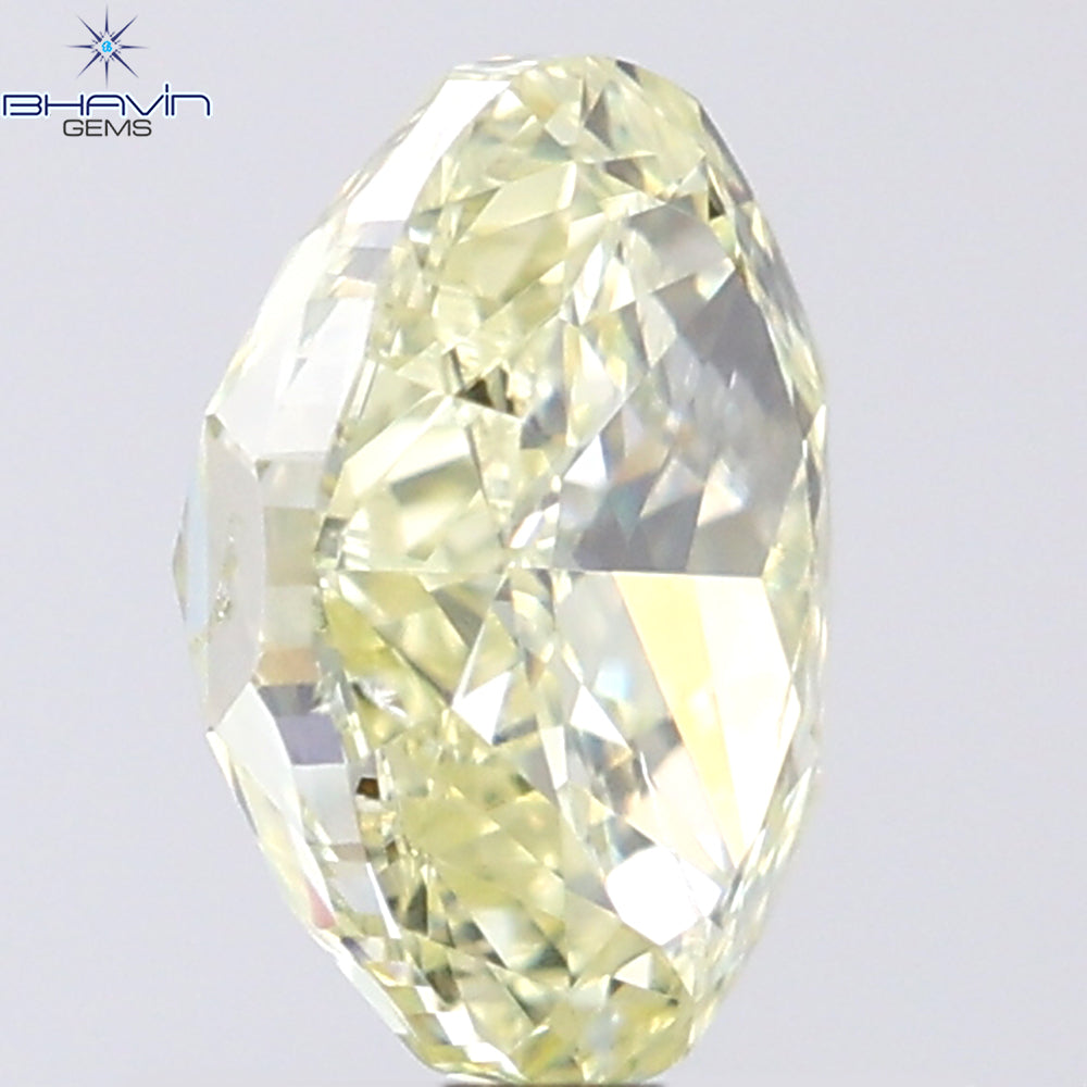 1.01 CT Oval Shape Natural Diamond Yellow Color SI2 Clarity (6.99 MM)