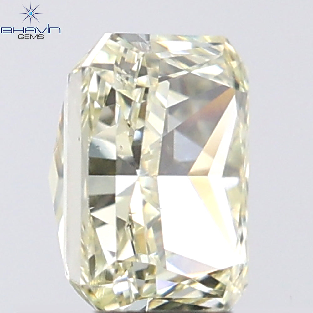 0.70 CT Radiant Shape Natural Diamond Yellow Color VVS1 Clarity (5.40 MM)