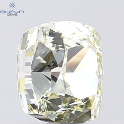 0.90 CT Cushion Shape Natural Diamond Yellow Color VS2 Clarity (5.07 MM)