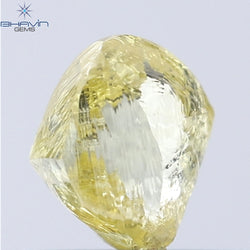 0.41 CT Rough Shape Natural Diamond Yellow Color VS1 Clarity (4.80 MM)