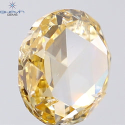0.93 CT Round Rose Cut Natural Diamond Orange Color SI2 Clarity (6.43 MM)