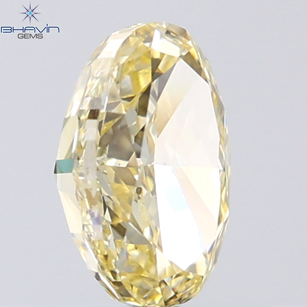 1.01 CT Oval Shape Natural Diamond Orange Color VS2 Clarity (7.11 MM)