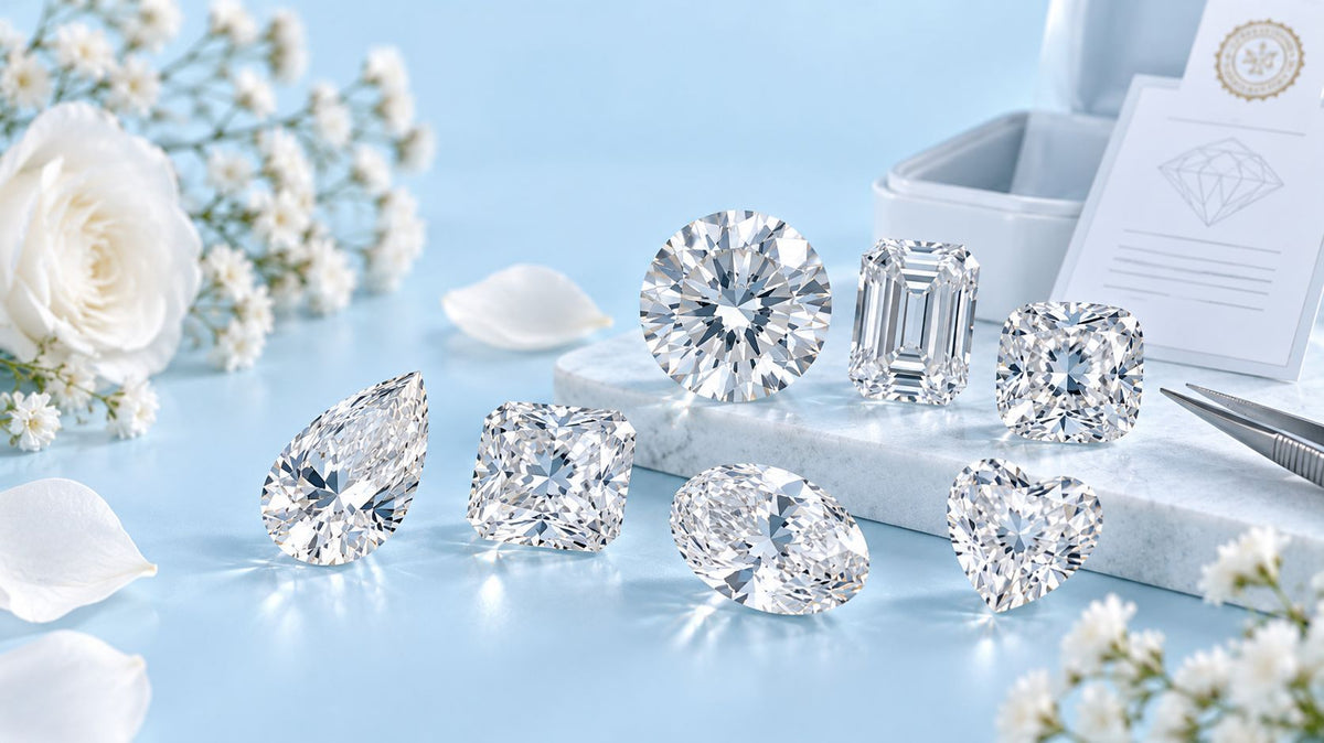 White Certified diamond (D-Z Color)