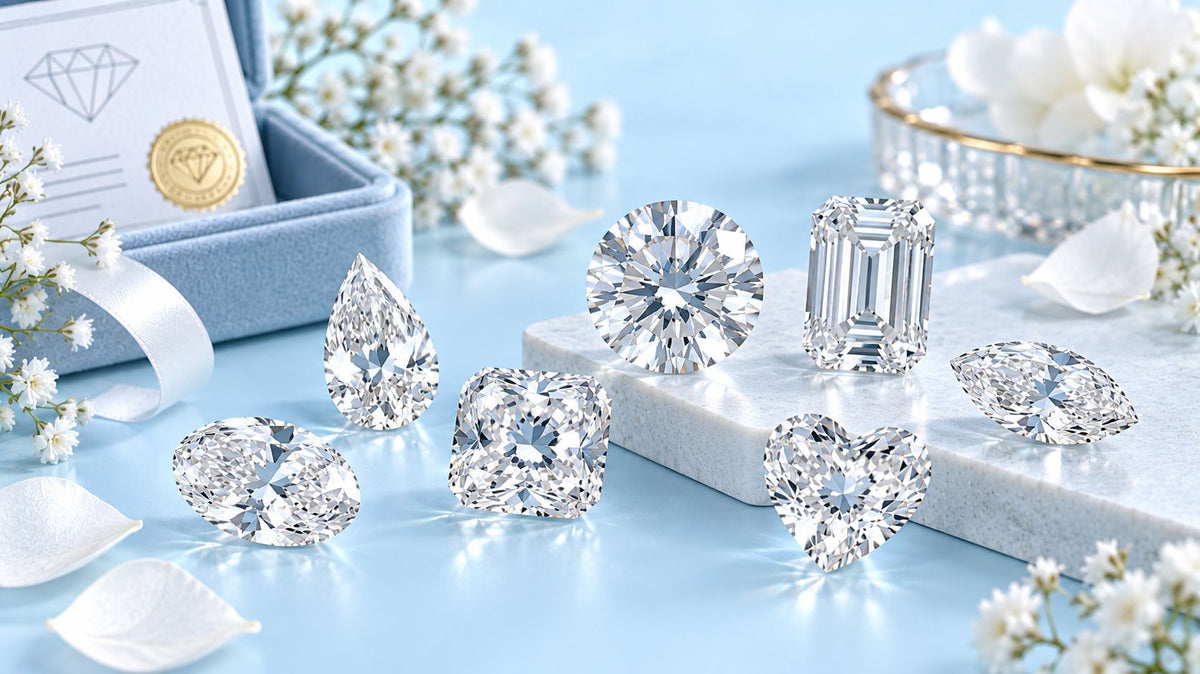 White Certified diamond (D-Z Color)