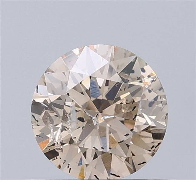 0.52 CT Natural Round Diamond Brown Color Clarity I1 (5.15 MM)