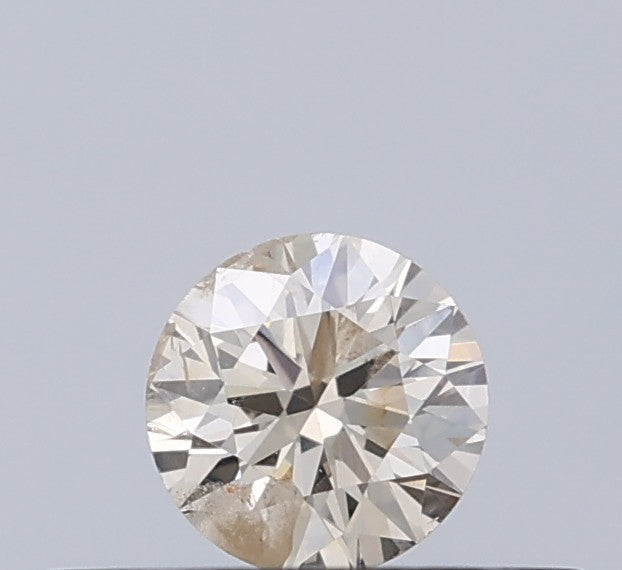 0.19 CT Natural Round Diamond Brown Color Clarity SI2 (3.78 MM)