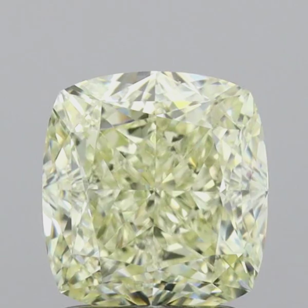 GIA Certified 1.02 CT Cushion Diamond Natural Yellow Color I1 Clarity (5.53 MM)