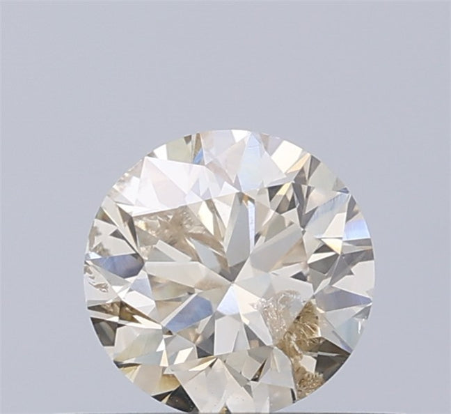 0.42 CT Natural Round Diamond Brown Color Clarity SI2 (4.76 MM)