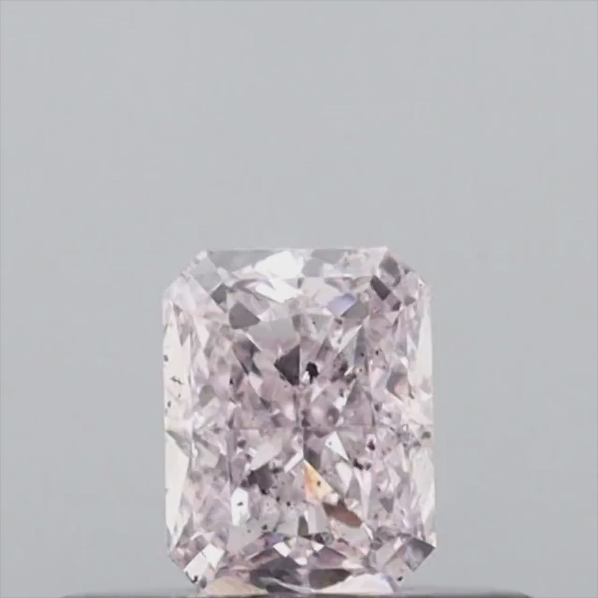 GIA Certified 0.31 CT Radiant Shape Natural Diamond Pink Color SI2 Clarity (4.10 MM)