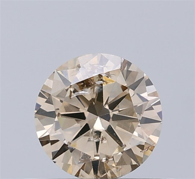 0.41 CT Natural Round Diamond Brown Color Clarity SI1 (4.81 MM)